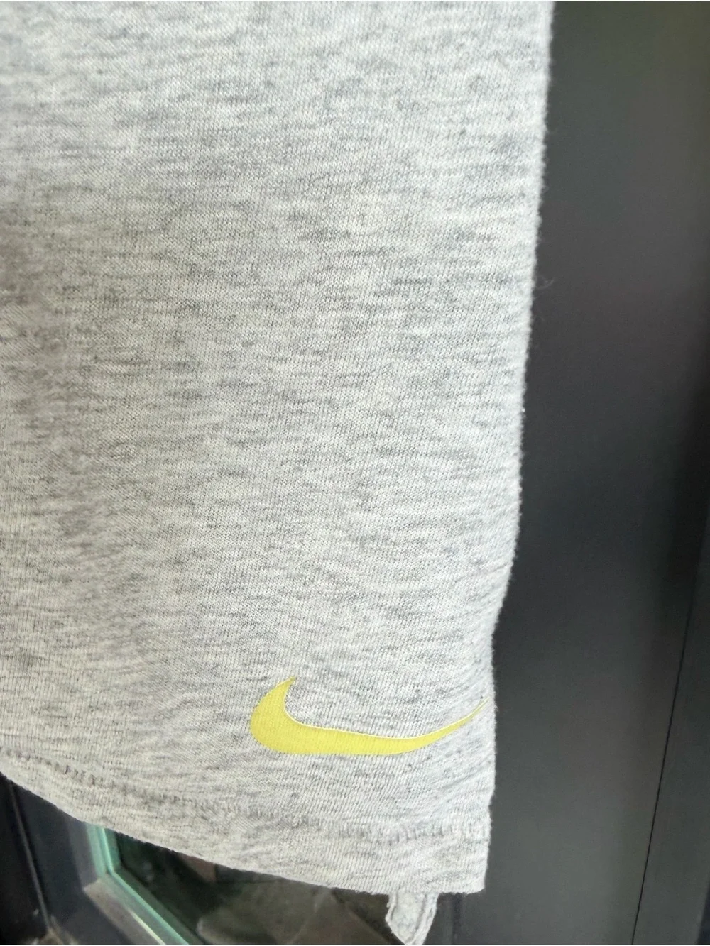 Nike Women’s Gray & Neon Yellow Racerback Athletic Tank